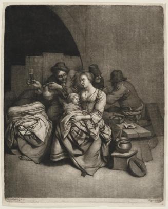 Woman with a Sleeping Child in a Tavern