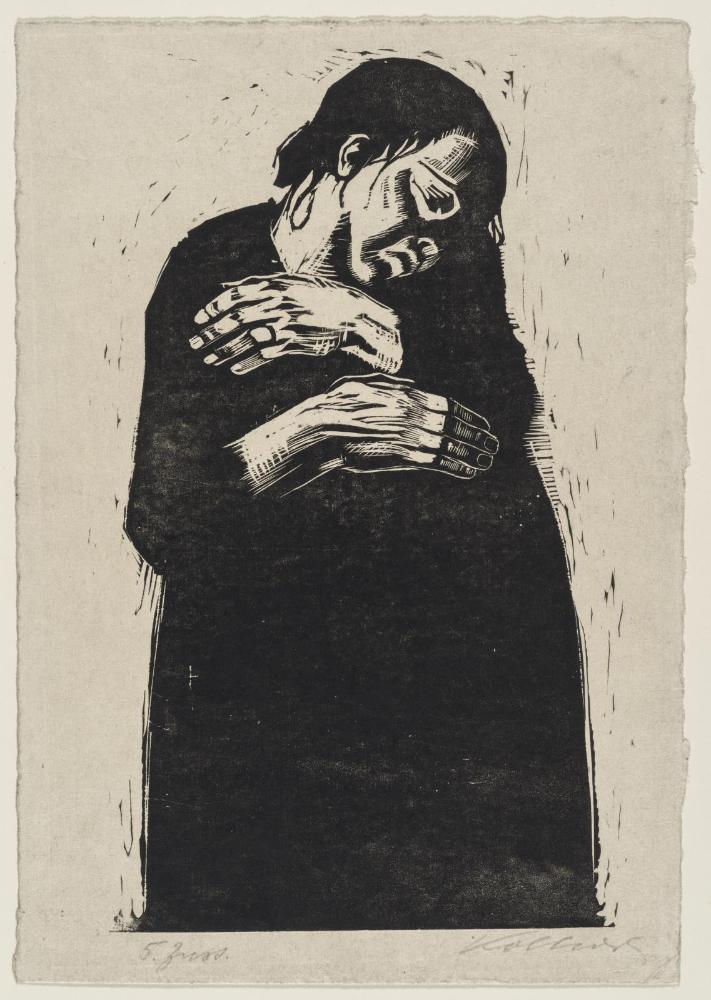 Seven Woodcuts on War: The Widow I