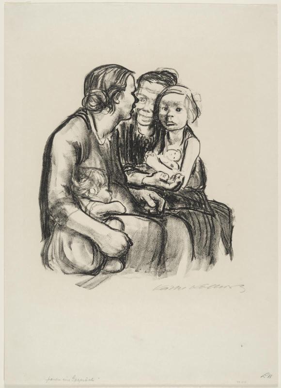 Women chatting, 1930