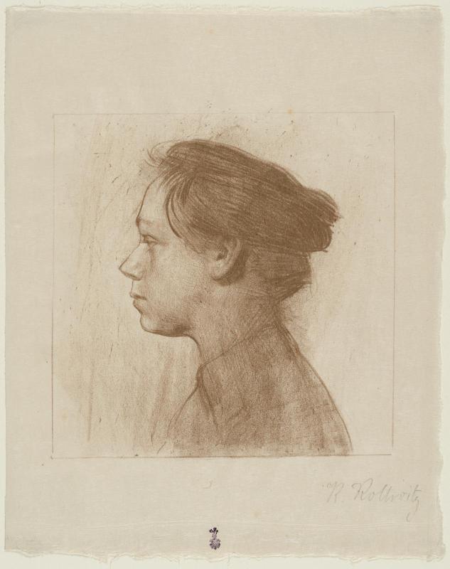 Selbstbildnis im Profil nach Links (Self Portrait, Profile Left)
