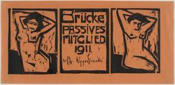 Membership Card for Patrons of Die Brücke