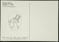 Charles Saxon - October 3, 1970