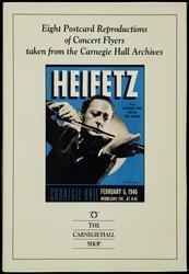 Eight Postcard Reproductions of Concert Flyers taken from the Carnegie Hall Archives