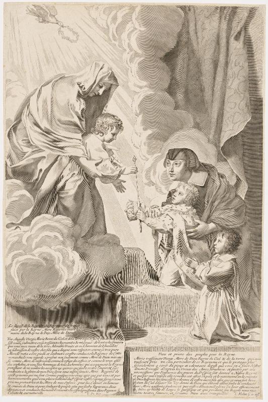 Anne d'Autriche déposant la régence du royaume de France entre les mains de la Vierge Marie