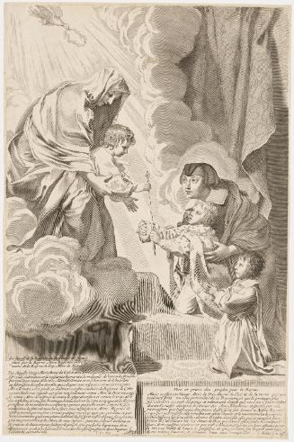 Anne d'Autriche déposant la régence du royaume de France entre les mains de la Vierge Marie