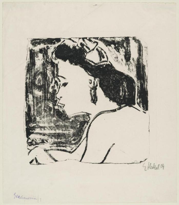 Head of a Woman in Profile (Mädchen im Profil)