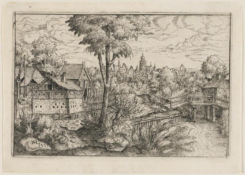 Landscape with a Wooden Bridge
