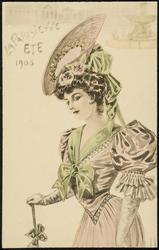 LA PARISIENNE ETE 1905 (green and pink)