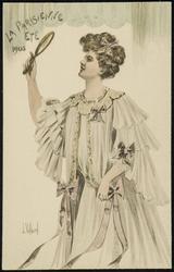 LA PARISIENNE ETE 1905 (white with pink bows)