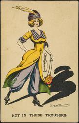 NOT IN THESE TROUSERS.