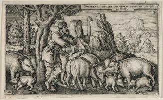 The Prodigal Son herding his swine