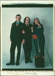 Me, with Peter and Allen During Their Photo Session. Isaac's Amaryllis in Bloom From Studio Light