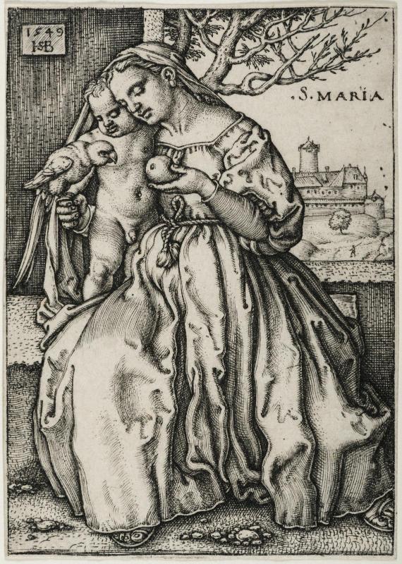 Madonna and Child with a Parrot
