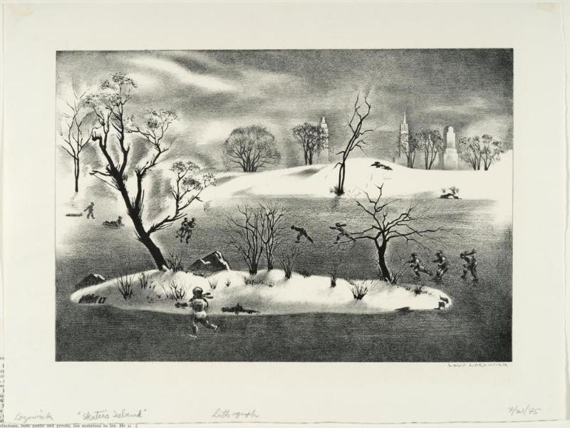 Skaters' Island (Associated American Artists)