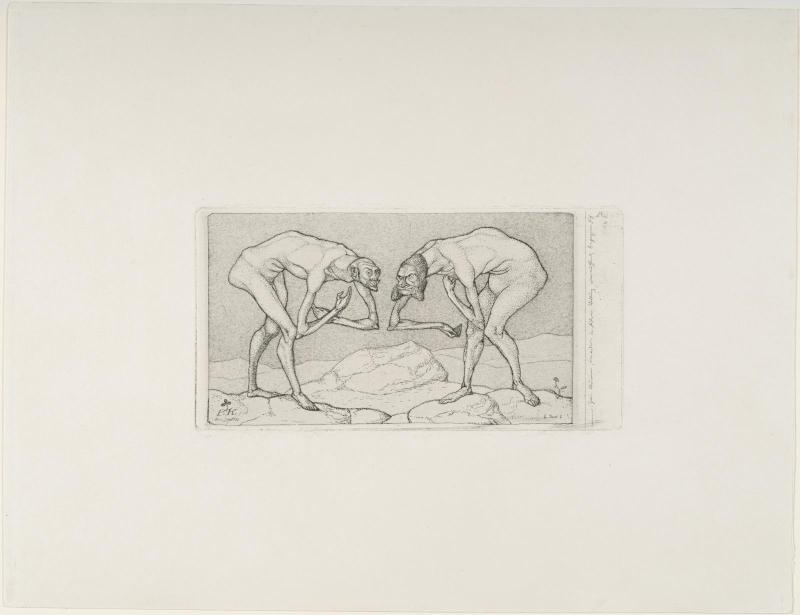 Two Men Meet, Each Believing the Other to be of Higher Rank (Zwei Männer, einander in höherer Stellung vermutend, begegnen sich)