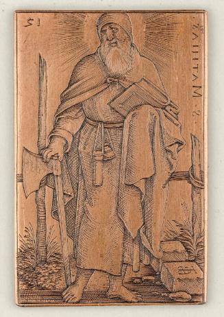 Printing plate for Saint Matthew