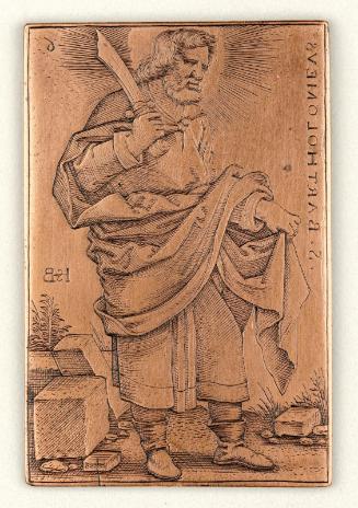 Printing plate for Saint Bartholomew