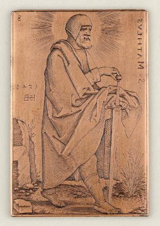 Printing plate for Saint Matthew