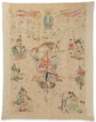 Panel from bedcover