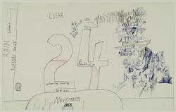 Untitled (Diary Drawing, November 24, 1965)