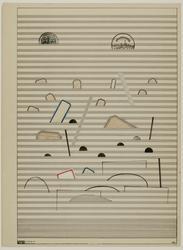 Untitled (Collage on Music Composition Paper)