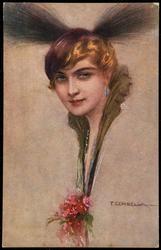 Portrait of a glamorous woman