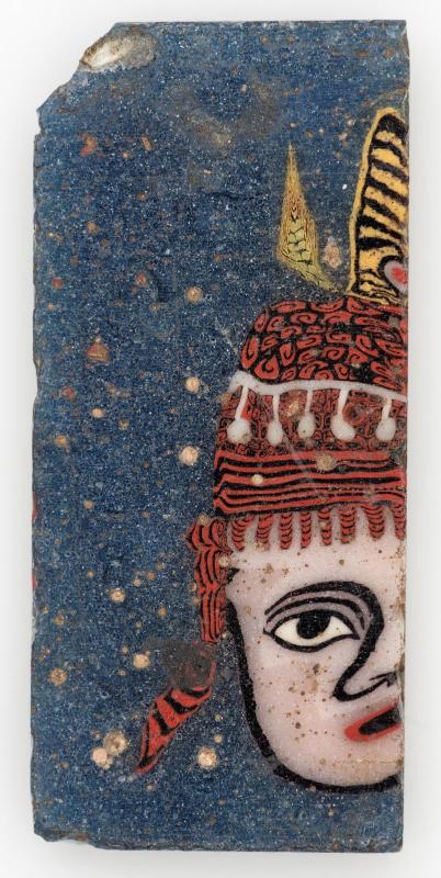 Inlay of half female mask