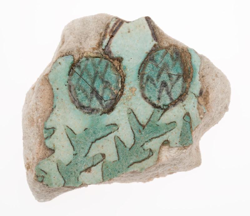 Fragment of inlay with cornflowers