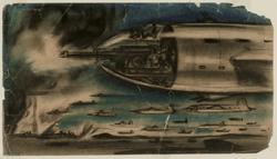 Study for an airplane (cutaway)