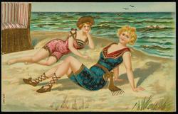Two women at the beach.