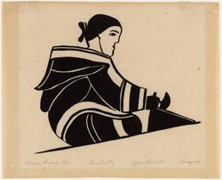 Woman Scraping Skin