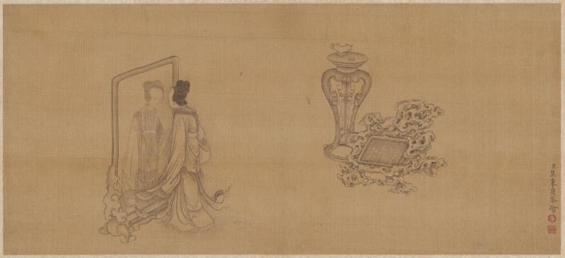Chinese lady with European mirror