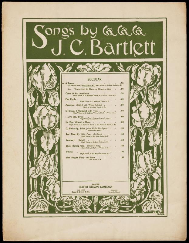 Songs by J.C. Bartlett