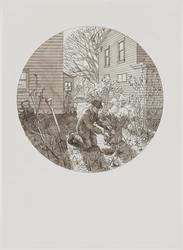 Study for November (Digging Dahlia Tubers)