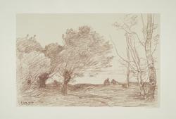 Douze Croquis & Dessins Originaux sur Papier Autographique par Corot, Paris ... à la Librairie artistique…