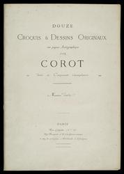 Douze Croquis & Dessins Originaux sur Papier Autographique par Corot, Paris ... à la Librairie artistique…