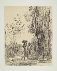Douze Croquis & Dessins Originaux sur Papier Autographique par Corot, Paris ... à la Librairie artistique…