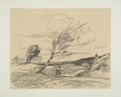 Douze Croquis & Dessins Originaux sur Papier Autographique par Corot, Paris ... à la Librairie artistique…