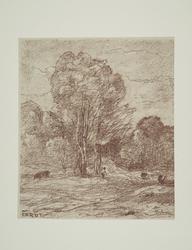 Douze Croquis & Dessins Originaux sur Papier Autographique par Corot, Paris ... à la Librairie artistique…