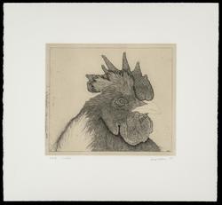 Untitled (Ten Etchings by George Whitman): Rooster