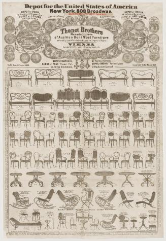 Advertising broadside for Thonet Brothers