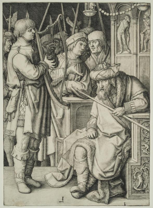 David Playing the Harp before Saul