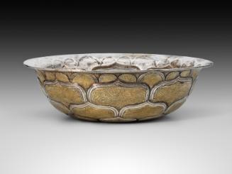 Parcel-gilt silver bowl