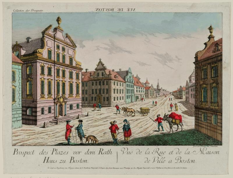 VIew of the Square in Front of the City Hall, Boston