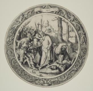 The Betrayal and Arrest of Christ (from the Circular Passion series, second of nine plates)