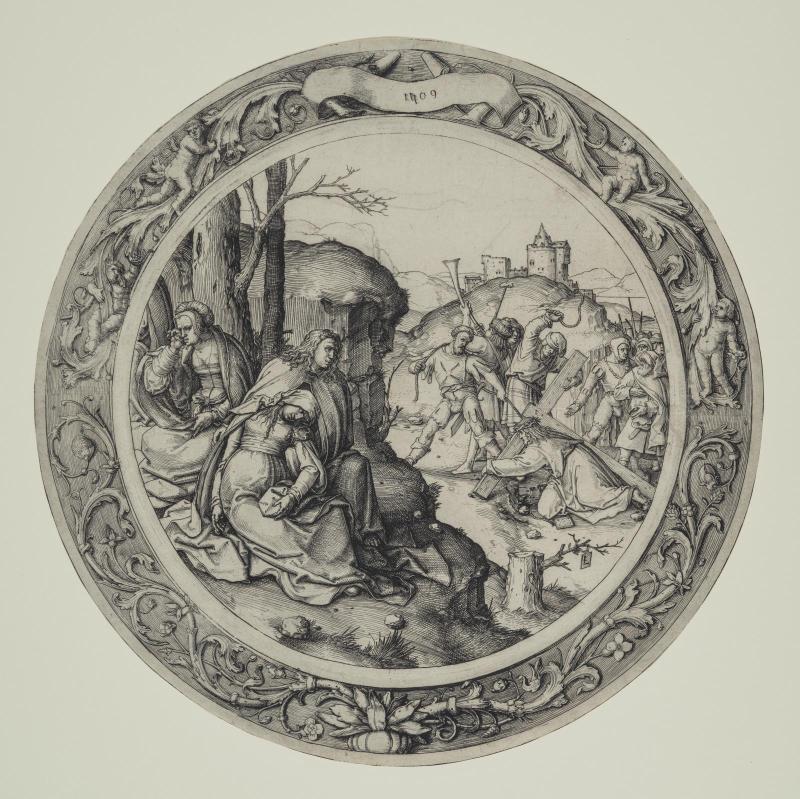 Christ Carrying the Cross (from the Round Passion series, eighth of nine plates)