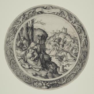 Christ Carrying the Cross (from the Round Passion series, eighth of nine plates)