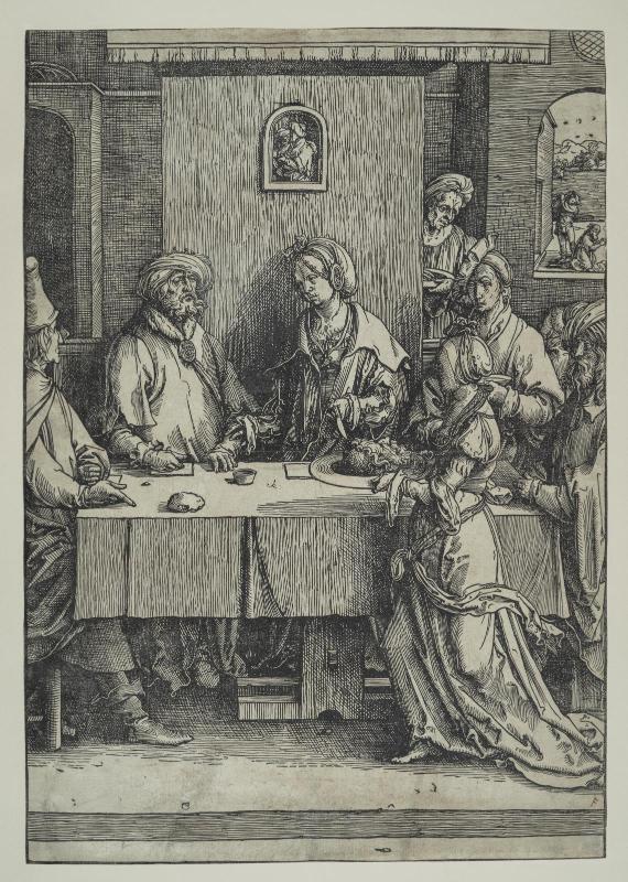 Salome Presenting the Head of John the Baptist to Herod and Herodias  (from the series The Large Power of Women, block 5 of 6)