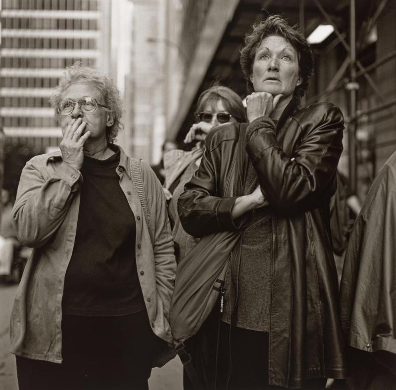 Untitled, from the World Trade Center series, New York City (Mother and Daughter - hand over mouth)