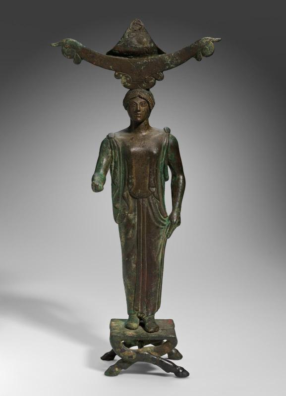 Mirror stand in the form of a caryatid